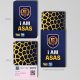 'I AM ASAS' Touch n' Go NFC Card
